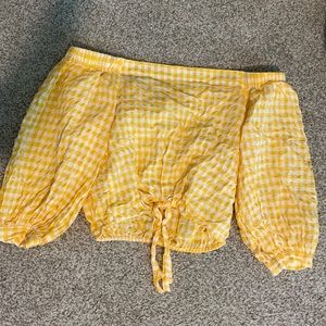 Off Shoulder Crop Top